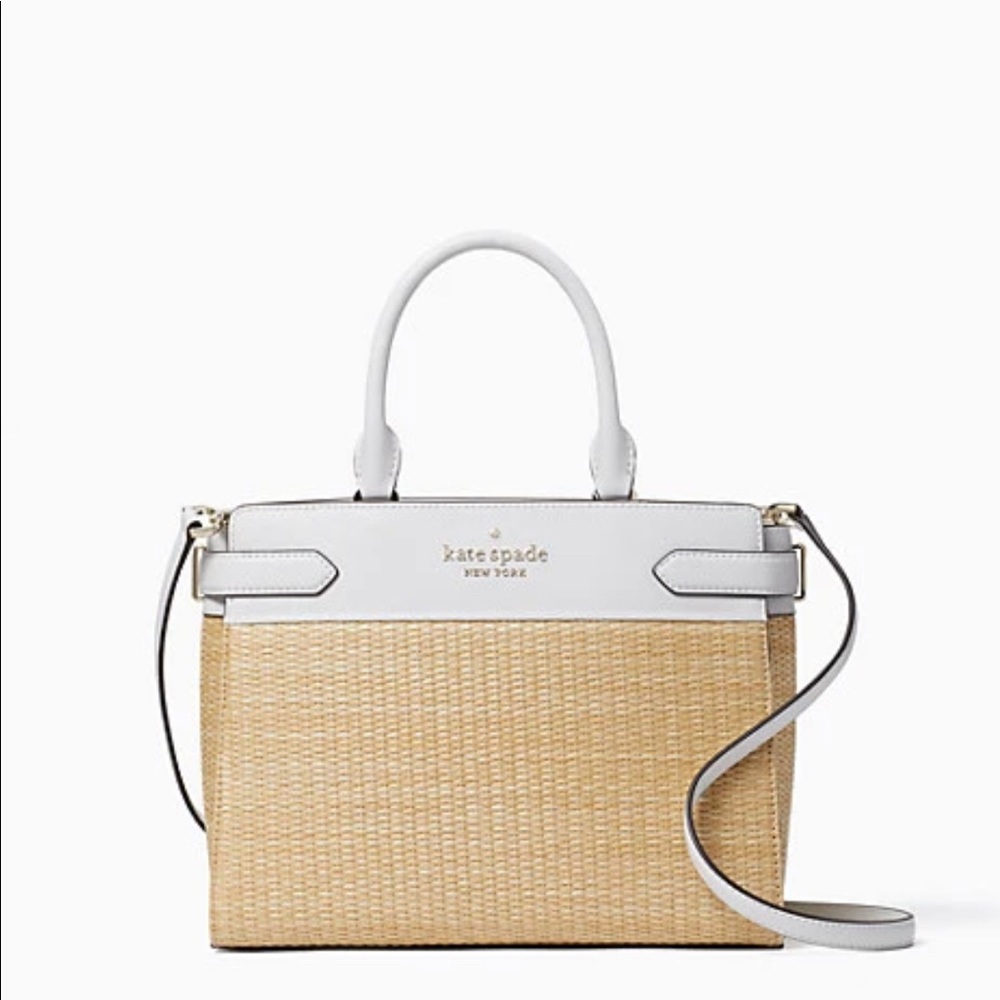 Kate Spade Staci Straw Medium Satchel
